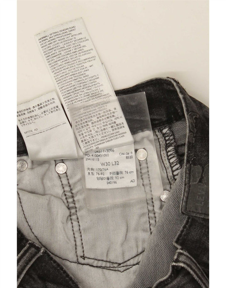 Blugi Levi's 511 Slim pentru bărbați W30 L32 bumbac gri