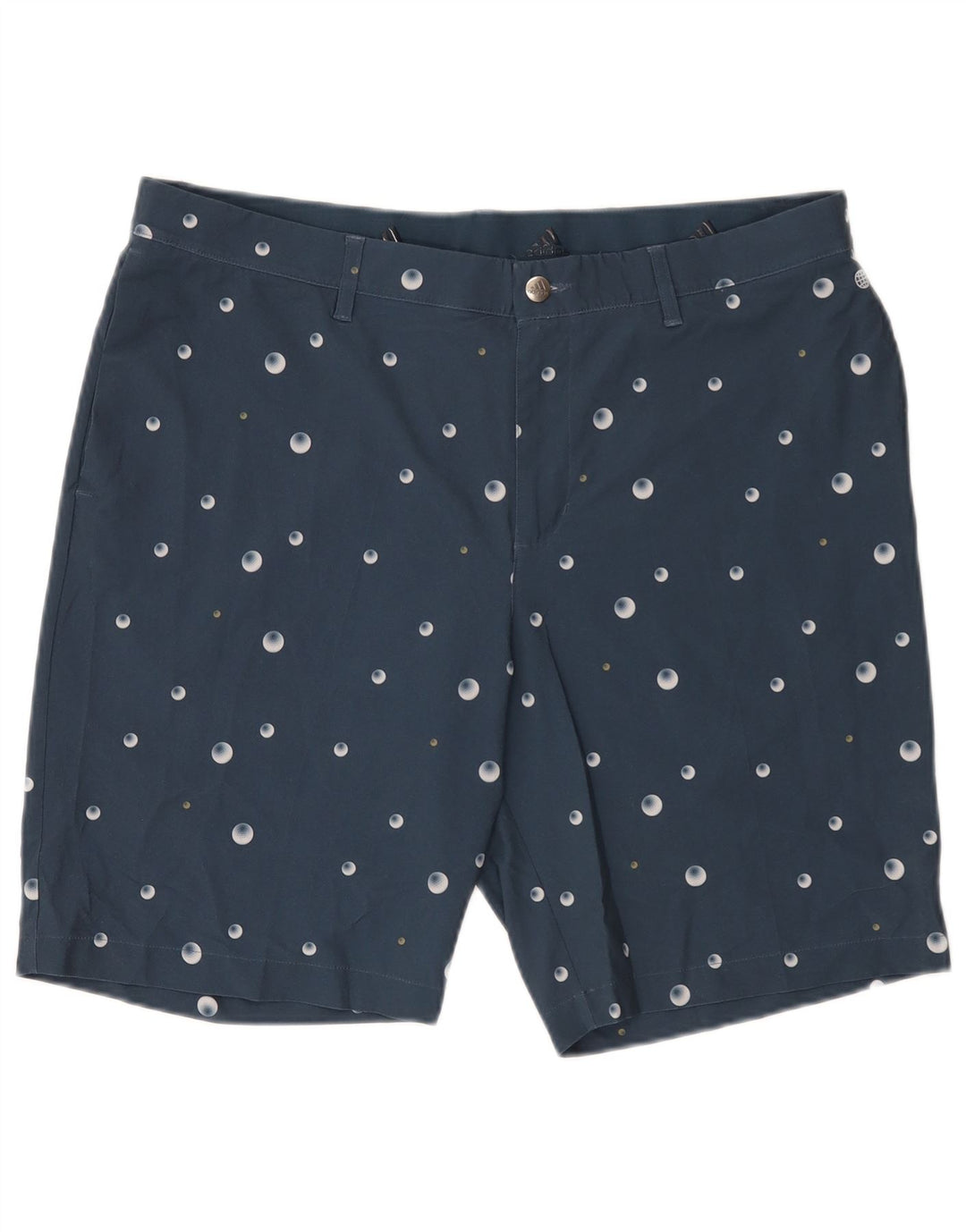 Pantaloni scurți chino pentru bărbați Adidas W36, mari, albastru, poliester cu pete