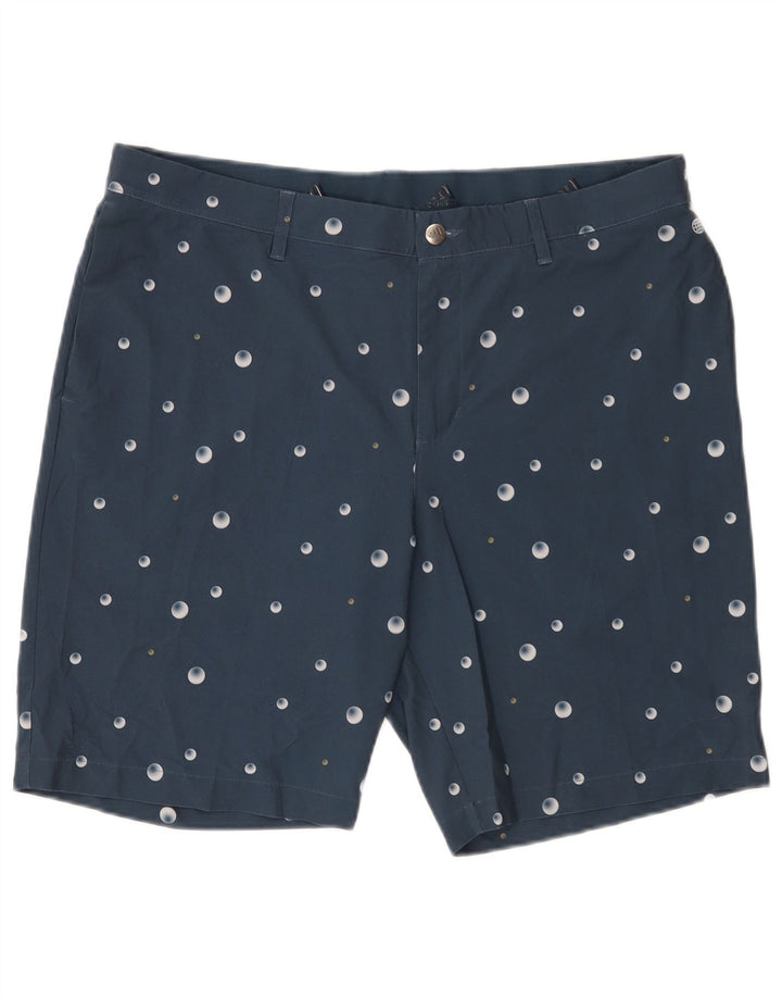 Pantaloni scurți chino pentru bărbați Adidas W36, mari, albastru, poliester cu pete
