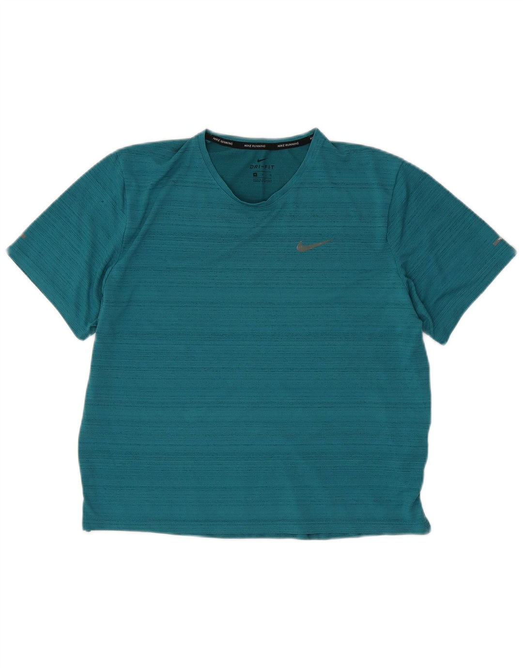 Tricou Nike Dri Fit pentru femei Top UK 14 Medium Turcoaz Flecked Poliester
