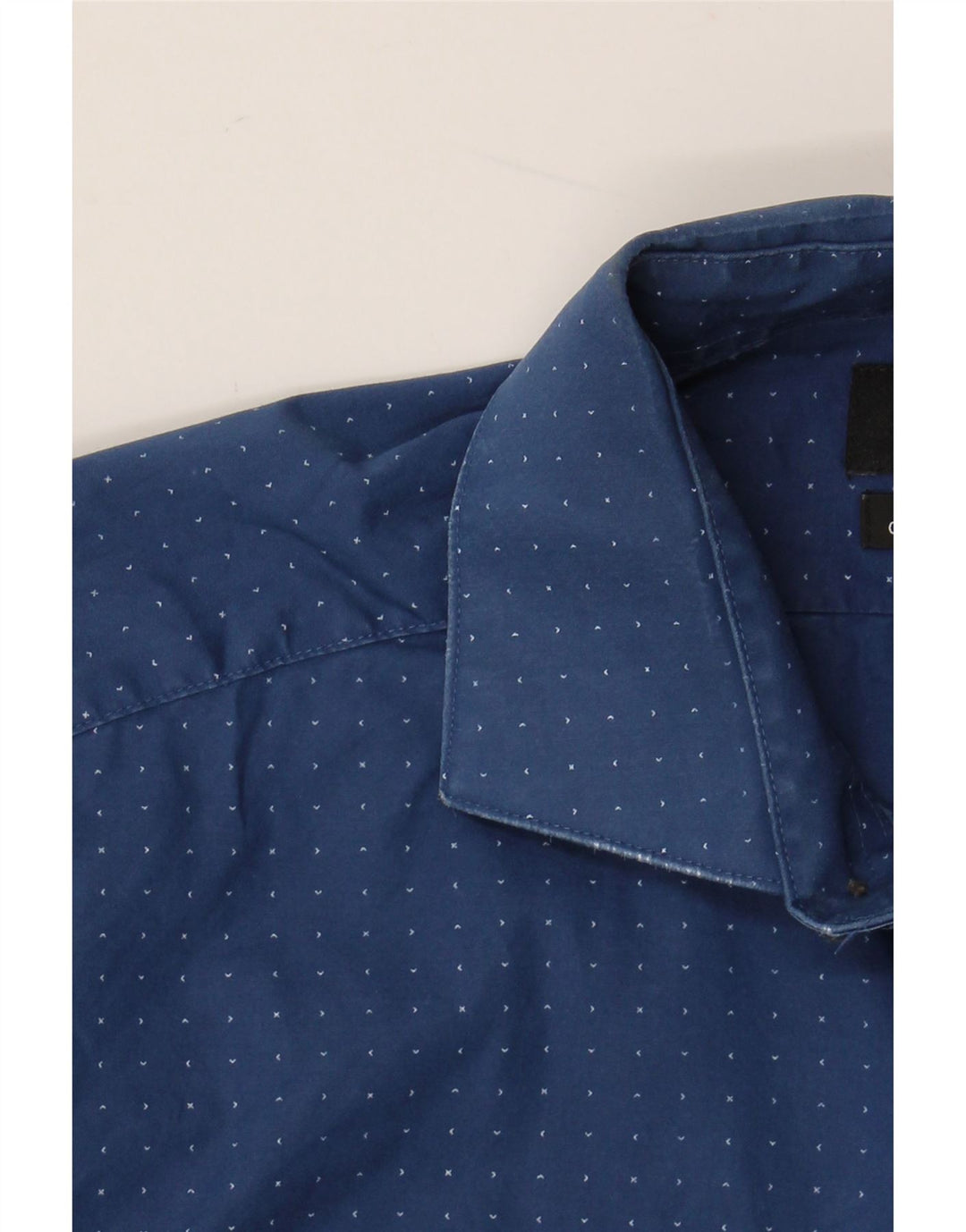 Cămașă pentru bărbați CALVIN KLEIN JEANS Mărimea 33/32 15 1/2 Medium Blue Spotted