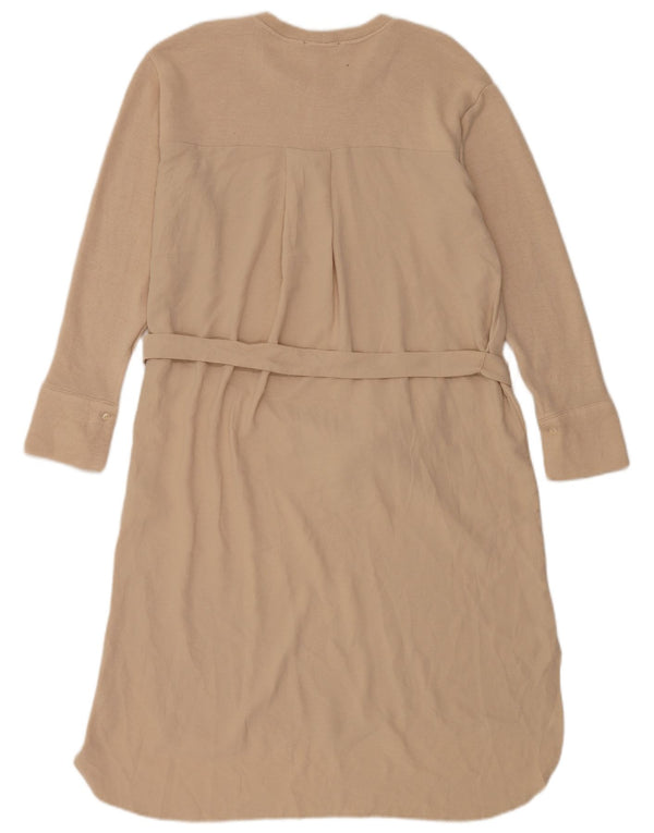 Rochie Pulover pentru Damă Zara UK 14 Medium Bej Viscoză
