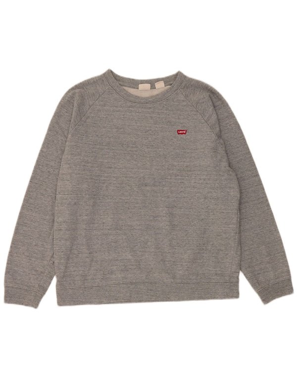 Pulover pentru damă Levi's, UK 14, bumbac cu pete gri mediu
