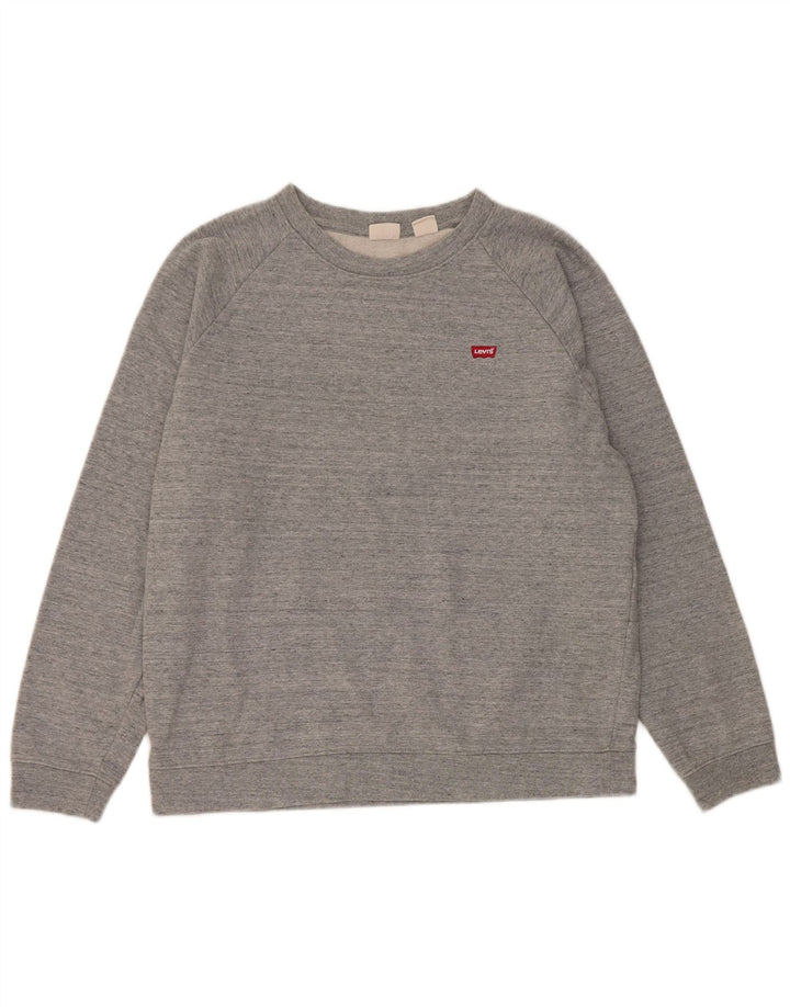Pulover pentru damă Levi's, UK 14, bumbac cu pete gri mediu