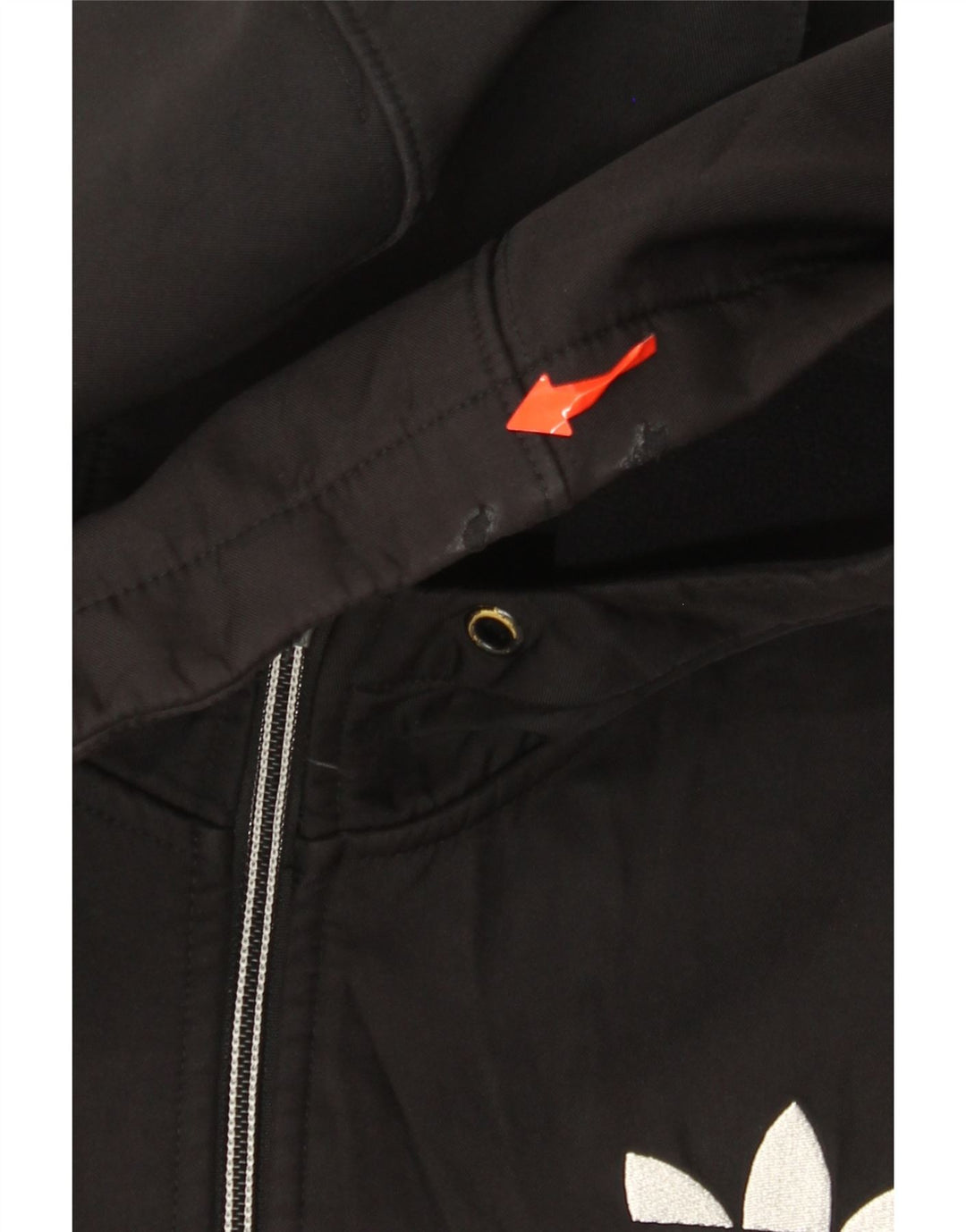 Pulover Adidas pentru bărbați, cu fermoar, XS, poliester negru