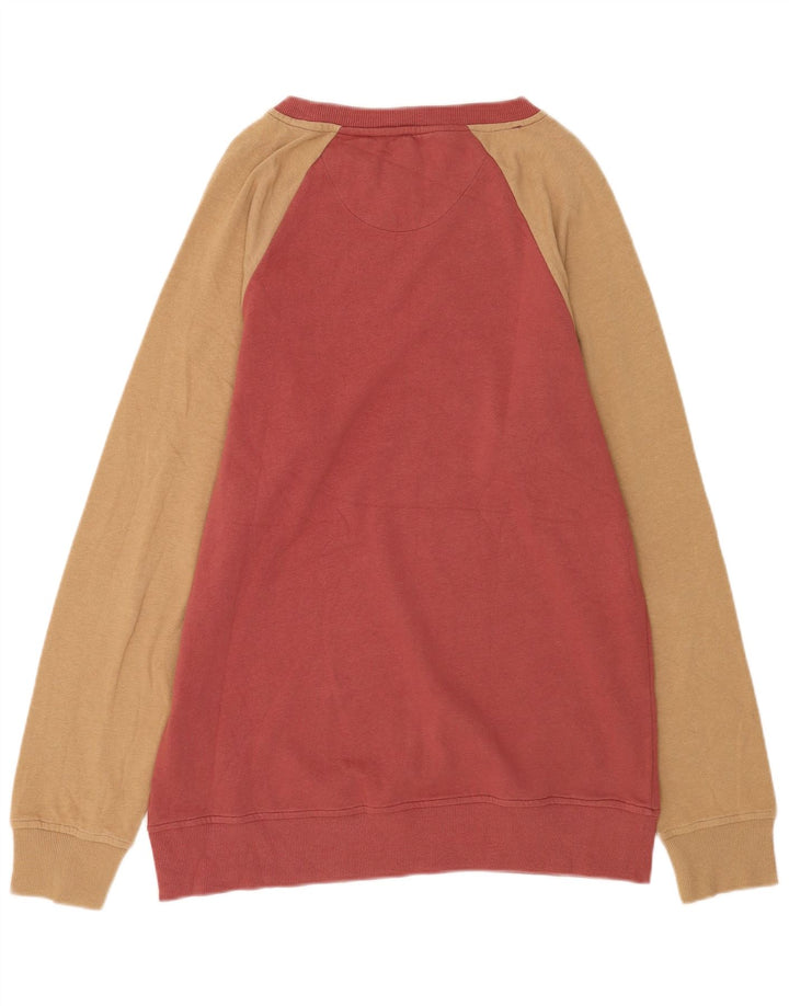 Pulover pentru bărbați Volcom Slim Fit, bumbac color bloc roșu mediu