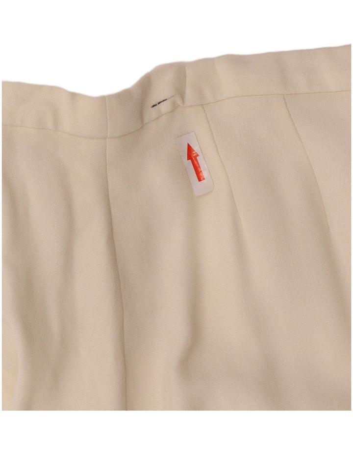 Max Mara Fusta Midi Femei W28 Medium Off White