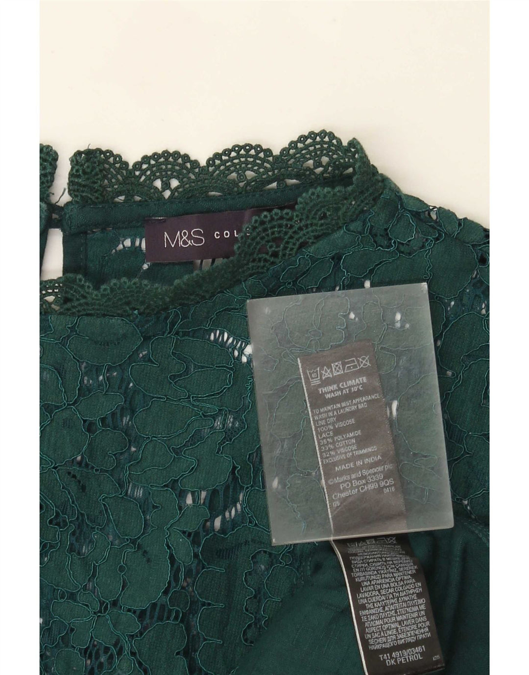 Bluză pentru femei Marks & Spencer, UK 22 3XL, viscoză verde