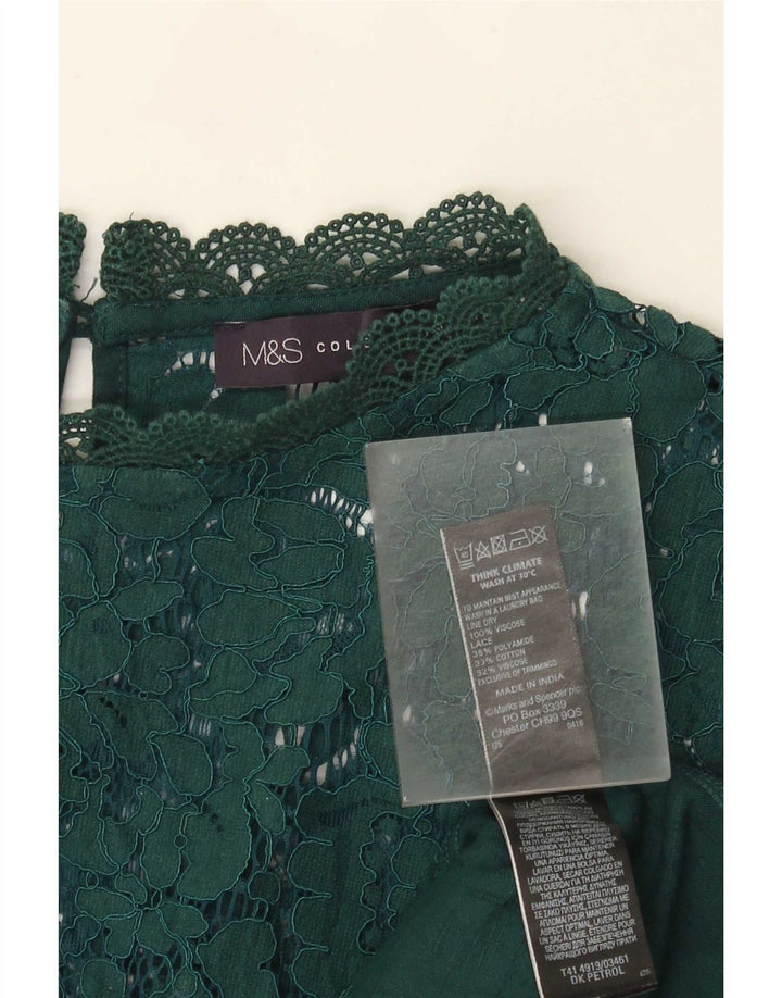 Bluză pentru femei Marks & Spencer, UK 22 3XL, viscoză verde
