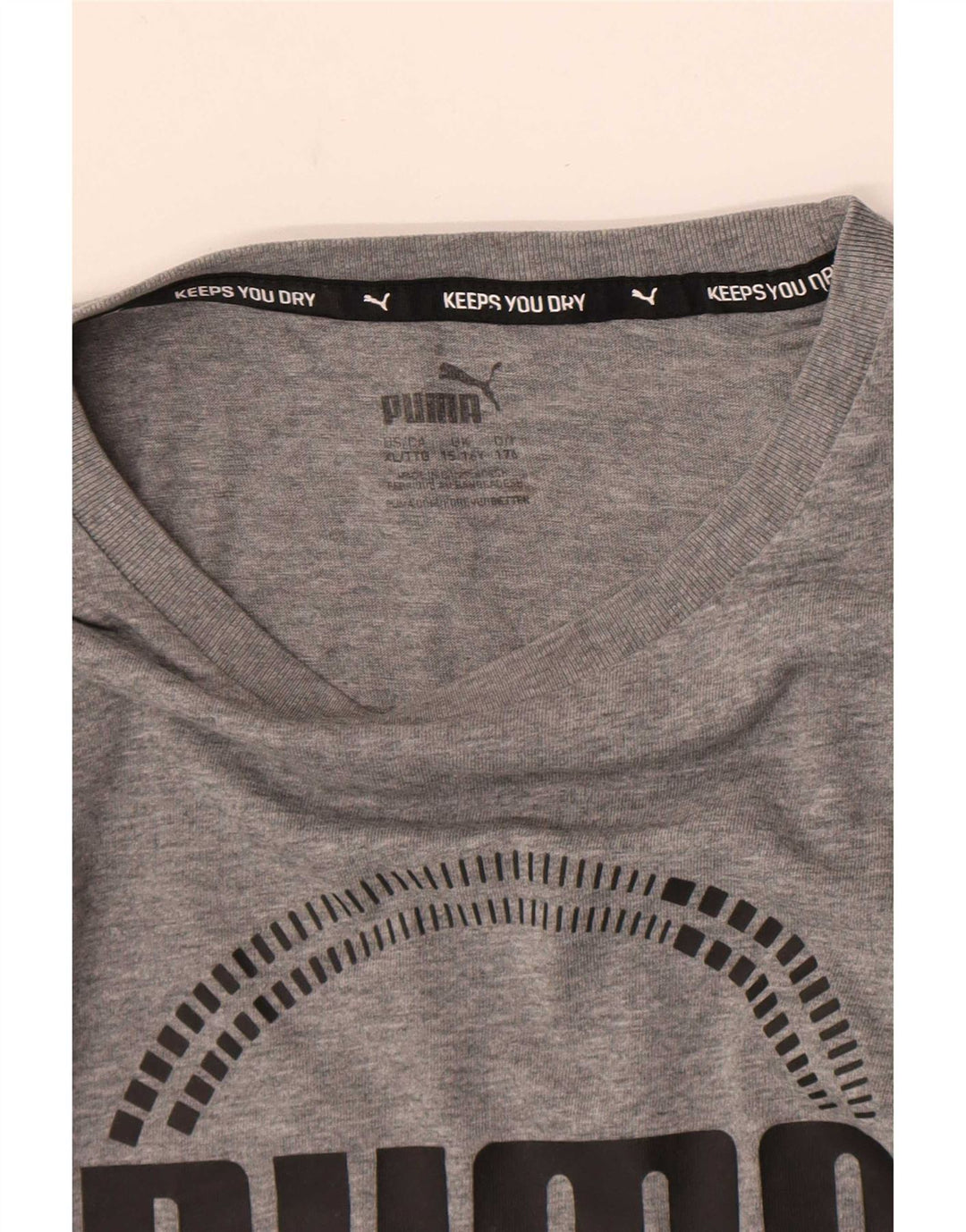 Tricou grafic Puma pentru băieți Top 15-16 ani gri