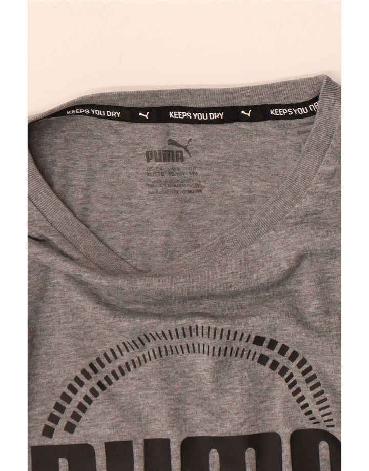 Tricou grafic Puma pentru băieți Top 15-16 ani gri