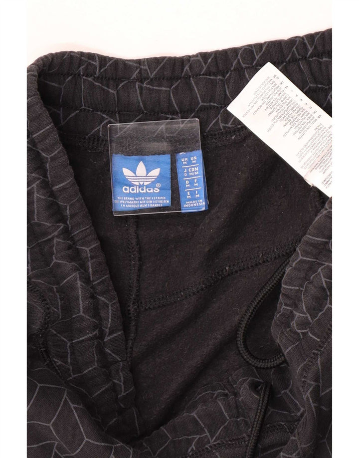 Pantaloni de trening Adidas pentru bărbați Joggeri din bumbac geometric, gri mediu
