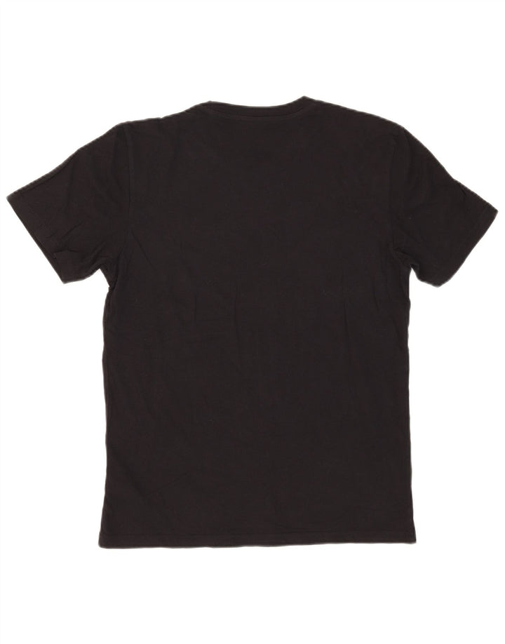 Tricou grafic Lee pentru bărbați, cu croială obișnuită, top mic, negru, bumbac