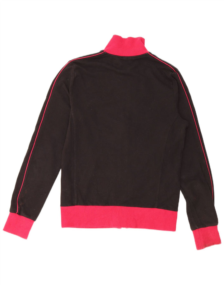 Jachetă de trening PUMA pentru femei UK 12, bumbac color bloc negru mediu