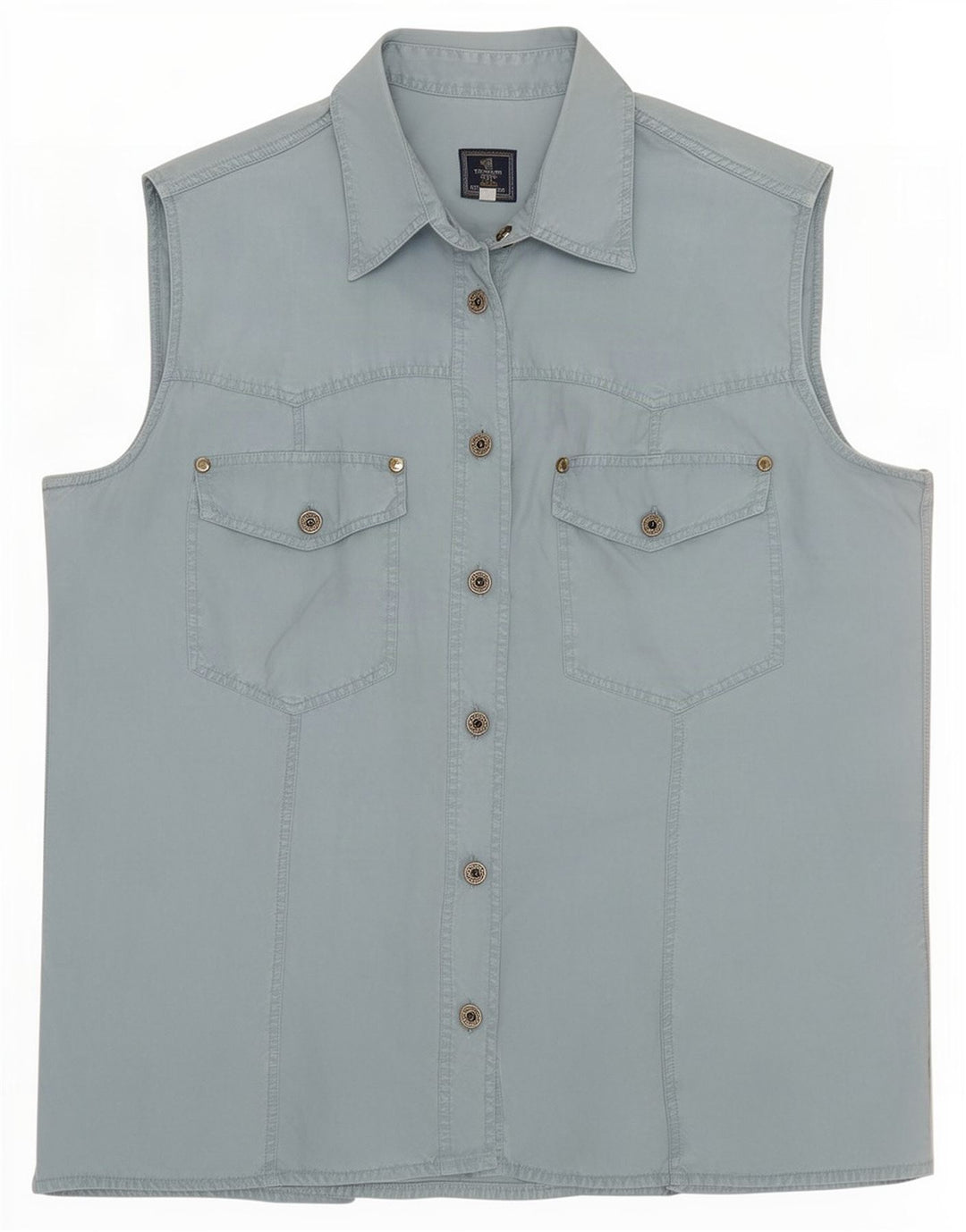 Cămașă fără mâneci pentru femei Trussardi UK 14 Medium Blue