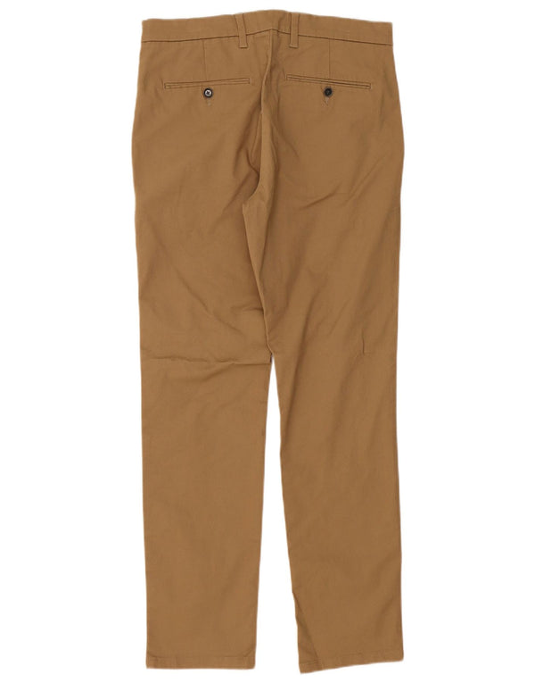 Pantaloni chino drepți pentru bărbați Marks & Spencer L32 L31 bumbac bej