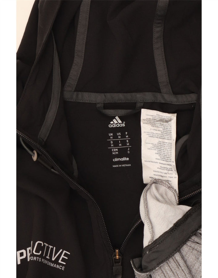 Pulover ADIDAS Climalite Graphic pentru bărbați, mediu negru, bloc de culoare