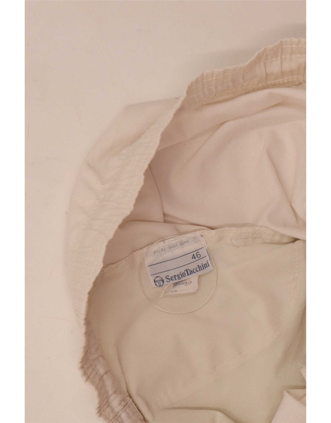 Sergio Tacchini Pantaloni scurți sport grafic pentru bărbați IT 46 Poliester alb mic