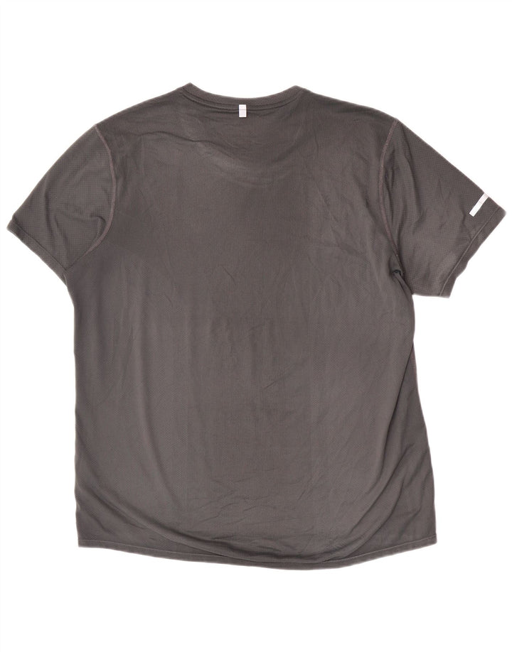Tricou grafic Nike pentru bărbați Top mare, gri, poliester, sport