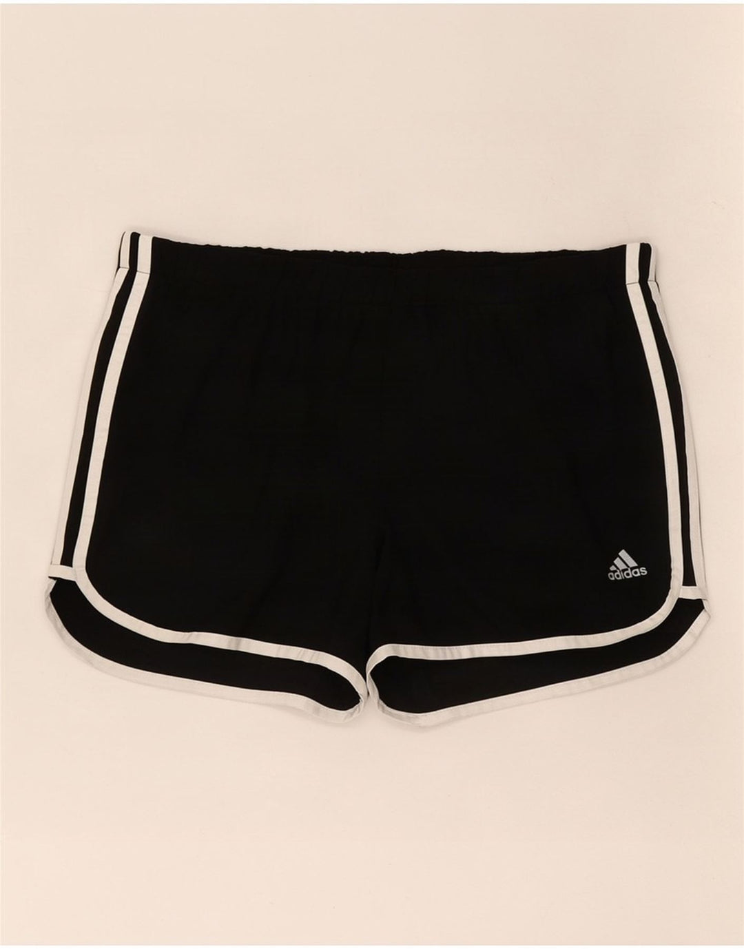 Pantaloni scurți sport Climalite Adidas pentru femei UK 14 Poliester mediu negru