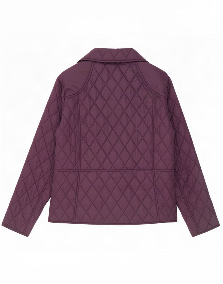 Jachetă matlasată Barbour pentru femei UK 16 Large Violet Poliamidă