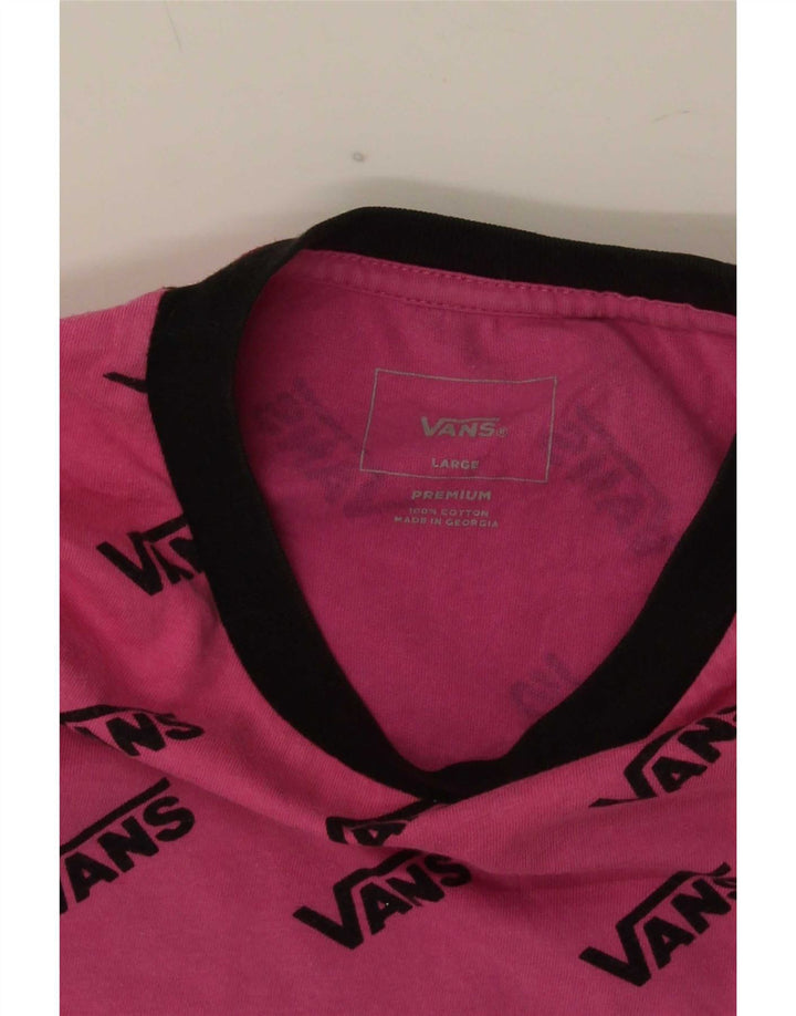 Tricou grafic Vans pentru bărbați Top mare bumbac roz