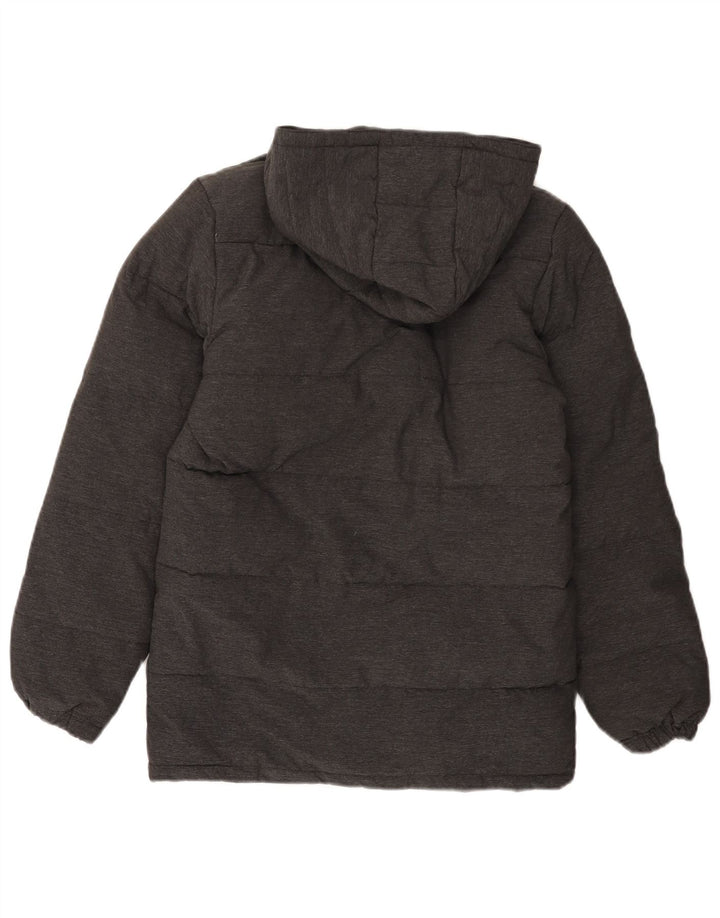 Jachetă căptușită cu glugă Lyle & Scott pentru băieți 14-15 ani, nailon gri