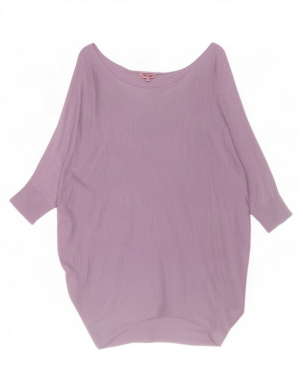 Pulover pentru femei Phase Eight, cu mâneci 3/4, cu gât de barcă, UK 10 Mic Violet