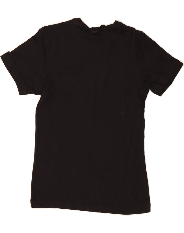 REEBOK Womens Graphic T-Shirt Top UK 12 Medium Black Vintage Reebok and Second-Hand Reebok from Messina Hembry 