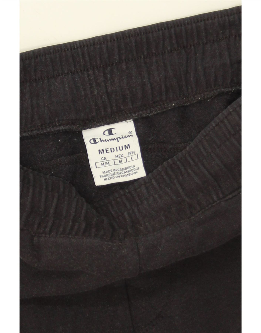 CHAMPION Womens Tracksuit Trousers UK 12 Medium Black Vintage Champion and Second-Hand Champion from Messina Hembry 