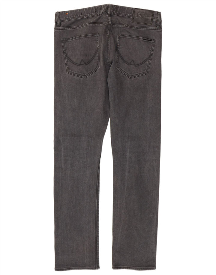 Blugi Superdry Corporal Slim pentru bărbați W33 L32 bumbac gri