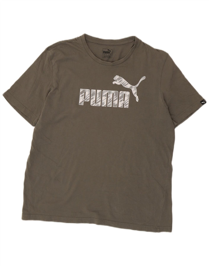 Tricou grafic Puma pentru bărbați Top Large Kaki