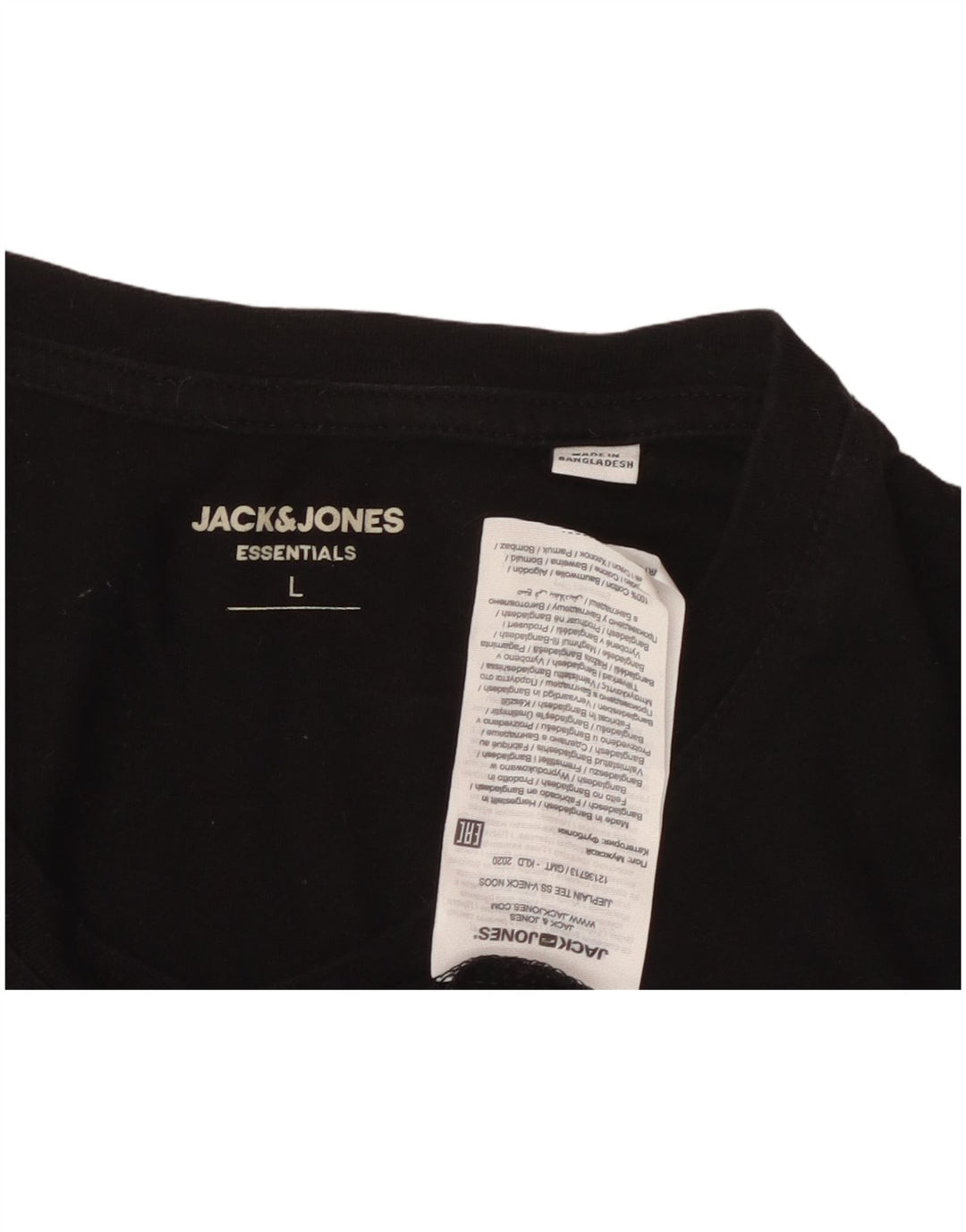 JACK & JONES Tricou pentru bărbați Top mare din bumbac negru