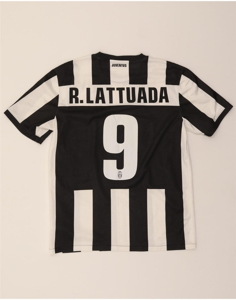 NIKE Mens Juventus Italy 2012-2013 Home Football Shirt Large Black Striped Vintage Nike and Second-Hand Nike from Messina Hembry 