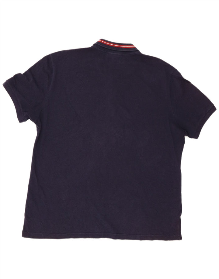 Tricou polo pentru bărbați Lacoste Mărimea 7 2XL Bumbac bleumarin