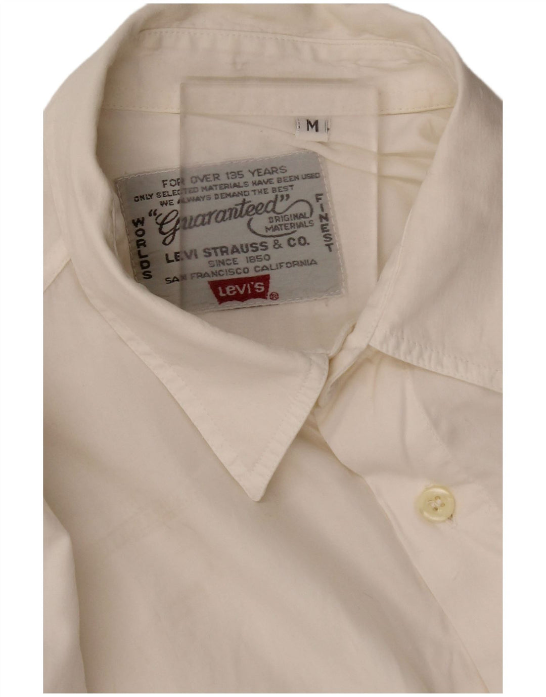 Cămașă Levi's pentru bărbați, alb mediu