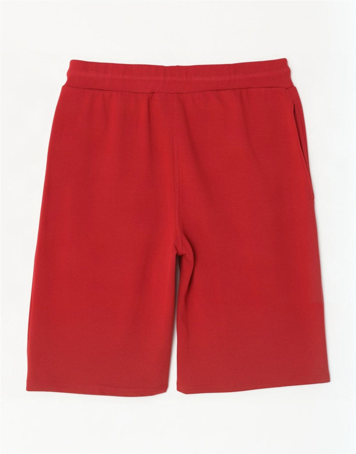 Pantaloni scurți sport grafic Adidas pentru bărbați, bumbac mediu burgundă