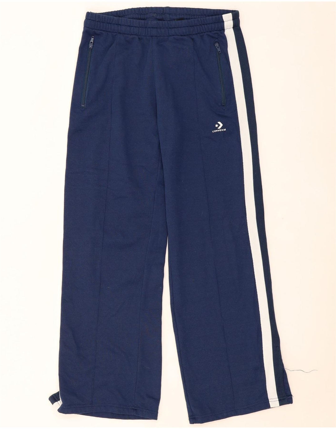 Pantaloni de trening CONVERSE pentru femei UK 12 Medium Bleumarin Colorblock