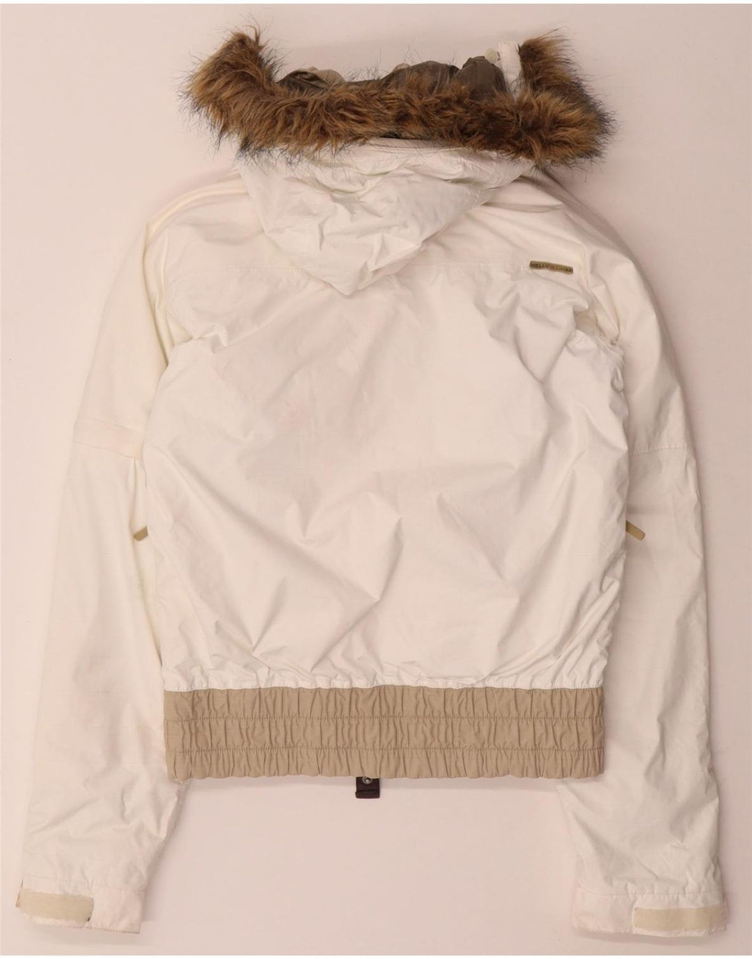 HELLY HANSEN Jachetă de vânt cu glugă supradimensionată pentru femei UK 6 XS Alb