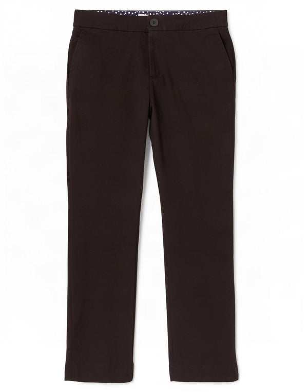 Pantaloni chino subțiri Boden pentru femei UK 12 Medium L30 L30 Bumbac negru