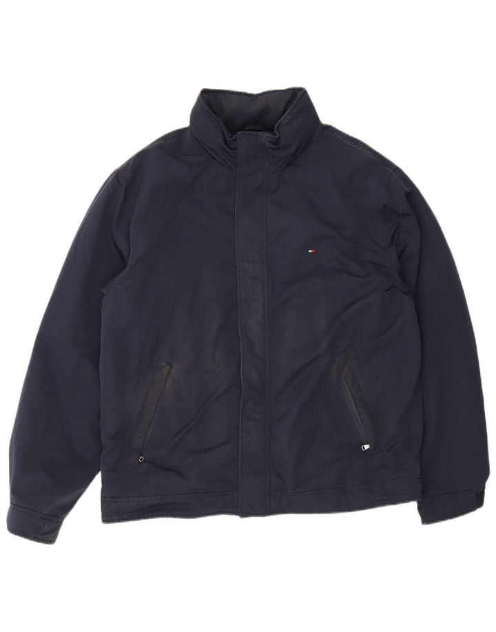 Jachetă bomber pentru bărbați Tommy Hilfiger UK 42 XL poliester bleumarin