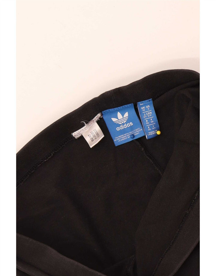 Leggings grafic Adidas pentru femei UK 10 Small Black