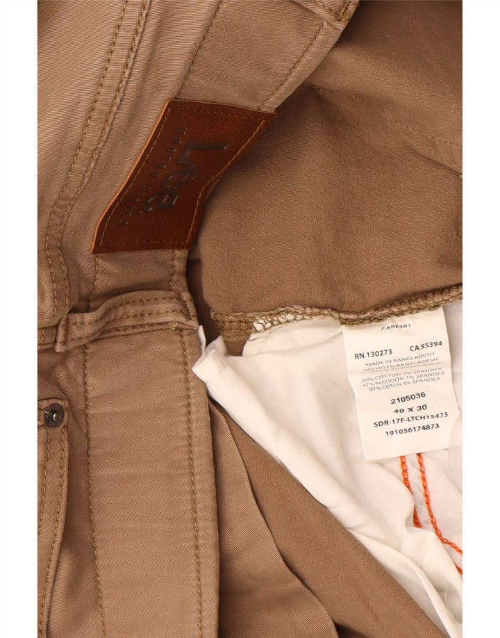 Pantaloni casual conici drepti LEE Extreme Motion pentru bărbați W48 L30 bej