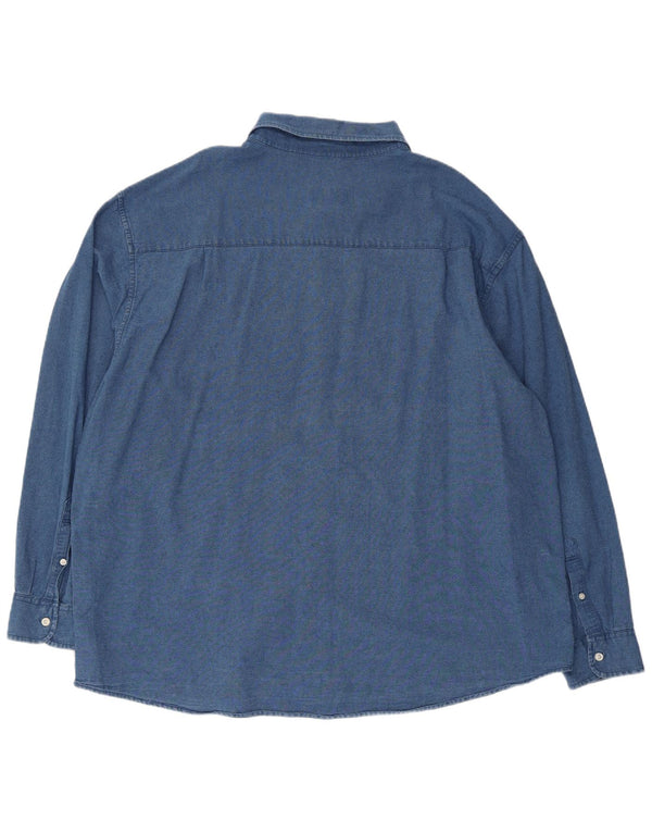 Cămașă pentru bărbați American Eagle 2XL, bumbac albastru