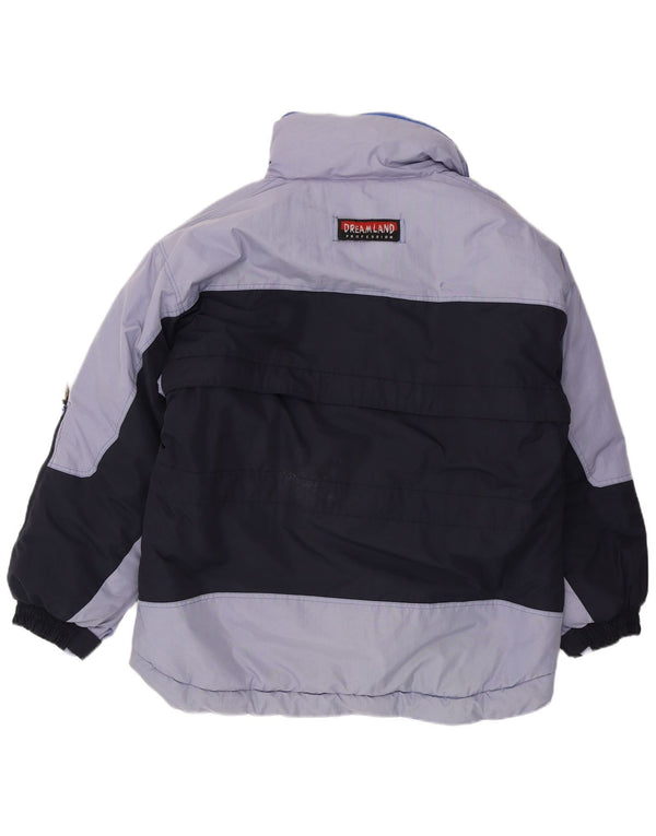 Jachetă de schi cu glugă pentru bărbați Dreamland UK 40, mare, bleumarin, color block