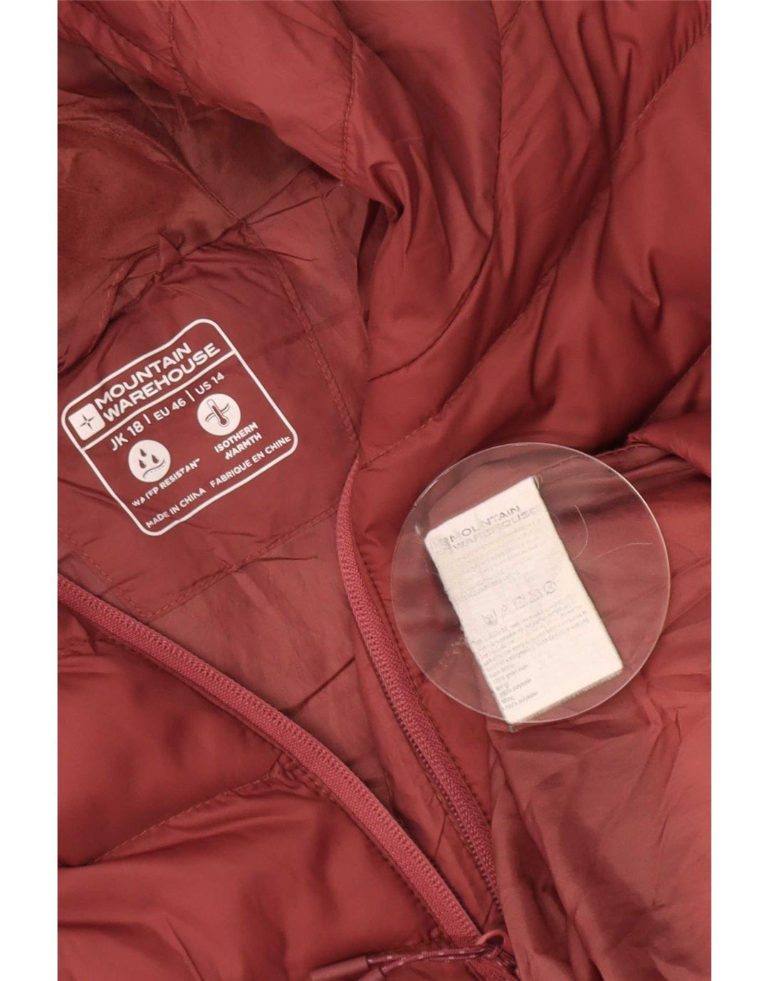 Mountain Warehouse Jachetă căptușită pentru femei UK 18 XL Red Poliamidă