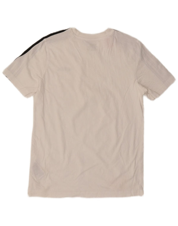 Adidas Boys T-Shirt Top 13-14 Years White Cotton