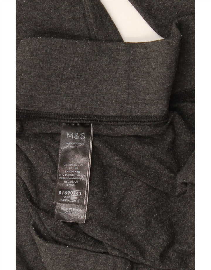 MARKS & SPENCER Leggings pentru femei UK 22 3XL Poliester gri