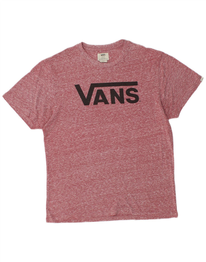 Tricou grafic pentru bărbați VANS Top Medium Burgundy Flecked
