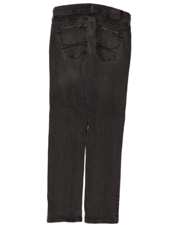 Blugi Hollister Slim Straight pentru bărbați W29 L32 bumbac gri